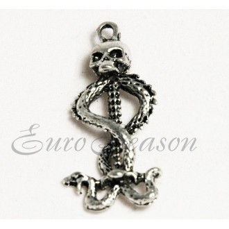 Подвеска мет.№085 20х38мм цв.Silver (цена за 1шт)
